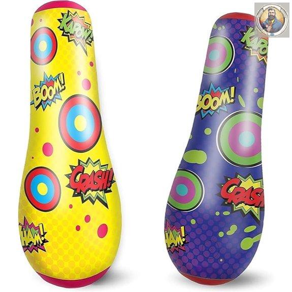 JOYIN Inflatable Kids Punching Bag with Bounce-Back