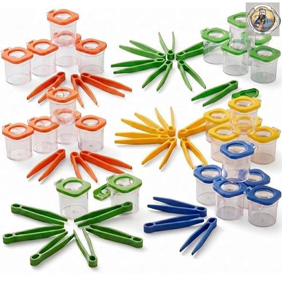 Halloscume 24-Pack Insect Viewer & Explorer Kit for Kids