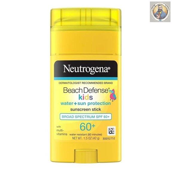 Neutrogena Beach Defense Kids Spf#60+ Sunscreen Stick 1.5 Ounce