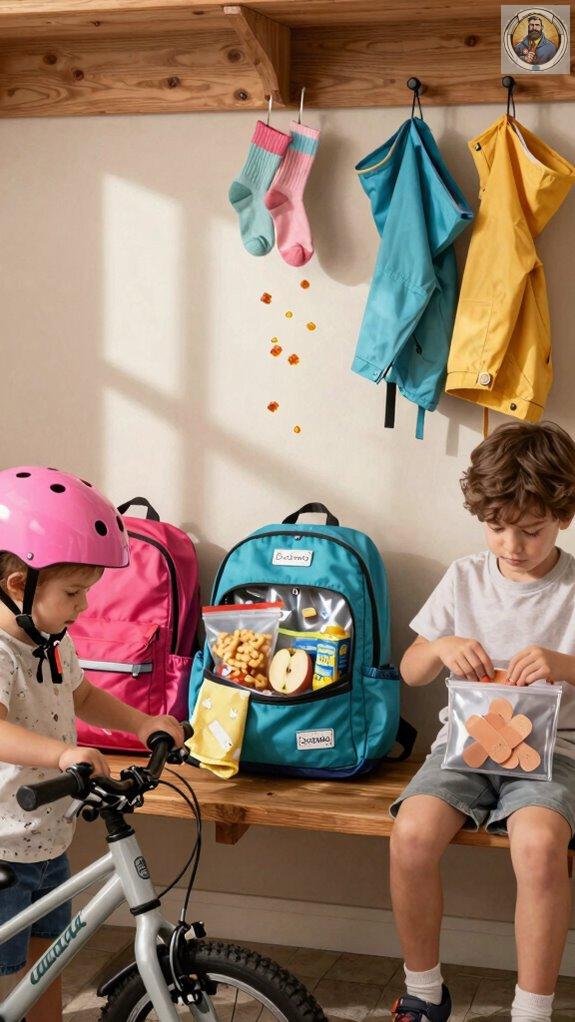 kids take packing roles