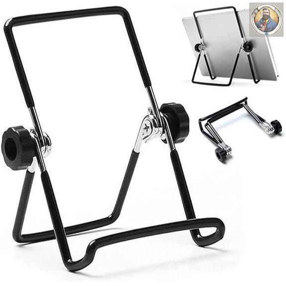 VOVIGGOL Adjustable Non-Slip Tablet Stand (Large Black)