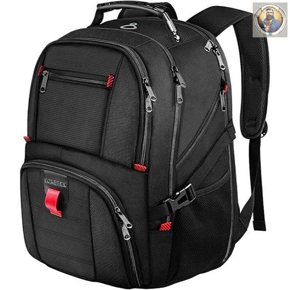 YOREPEK Large Water-Resistant Laptop Backpack for Men