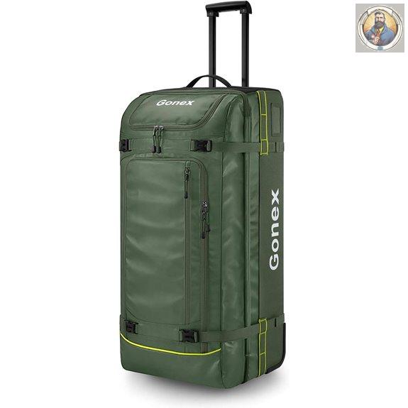Gonex 100L Water-Repellent Rolling Travel Duffel