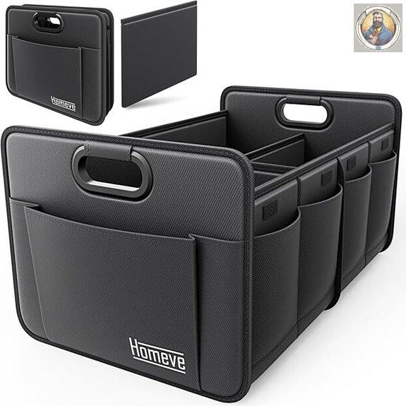 Homeve Car Trunk Organizer Large Capacity Waterproof Foldable