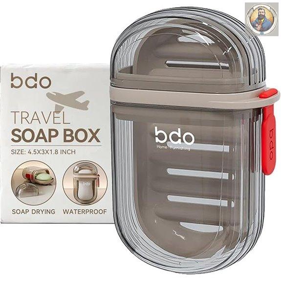 PEISAINOX Travel Soap Case Leakproof Portable Bar Holder