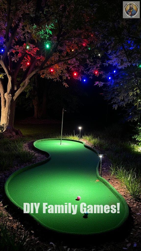 magical nighttime backyard lighting