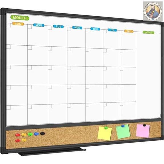 JILoffice Magnetic Calendar & Bulletin Board Combo