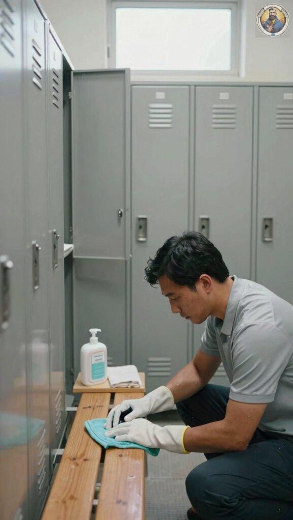 maintain clean organized locker