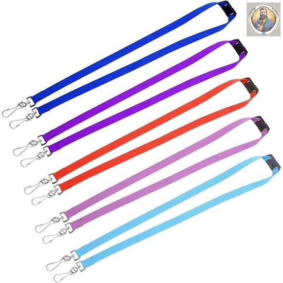 Wisdompro Face Mask Lanyard Set with Breakaway Buckle