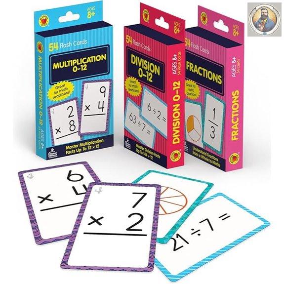 math flash cards for children