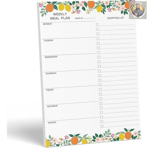 Sweetzer & Orange Weekly Meal Planner & Grocery Notepad