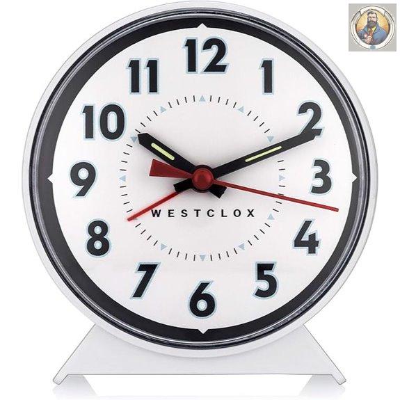 Westclox Keywound Analog Alarm Clock No Battery Needed
