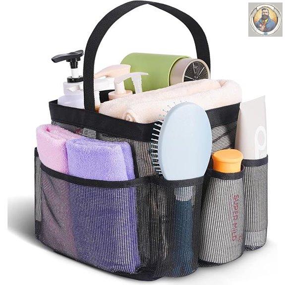 EUDELE Mesh Shower Caddy with 8 Pockets