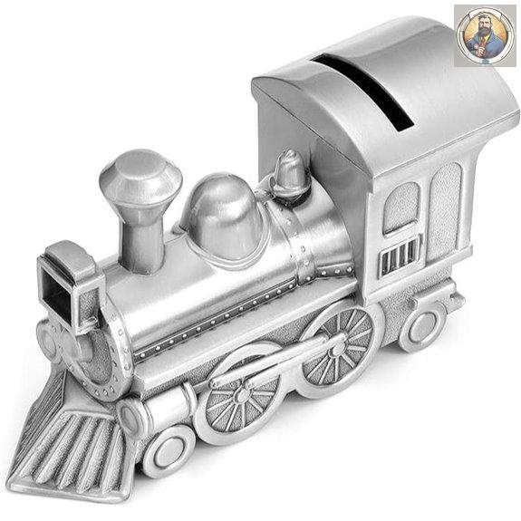 Mogoko Metal Train Piggy Bank for Kids