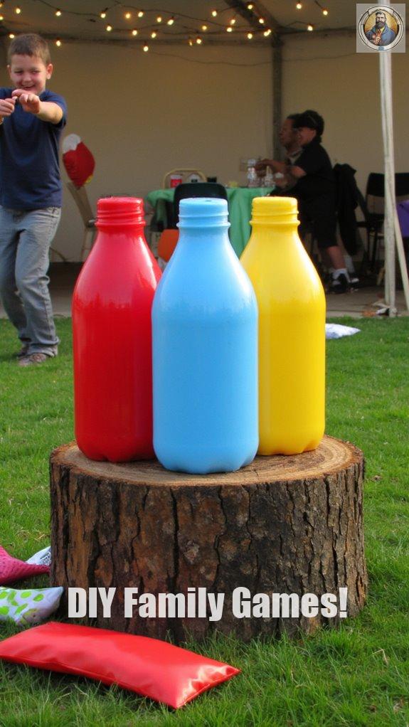 milk bottle throwing game