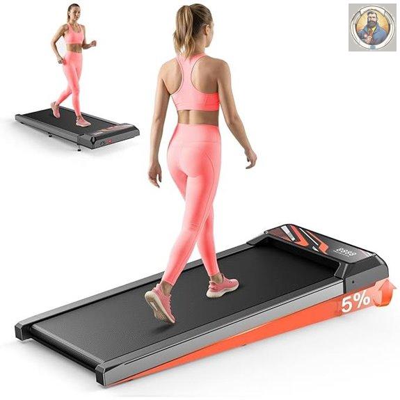 2.5HP Mini Under Desk Treadmill with Incline & Remote