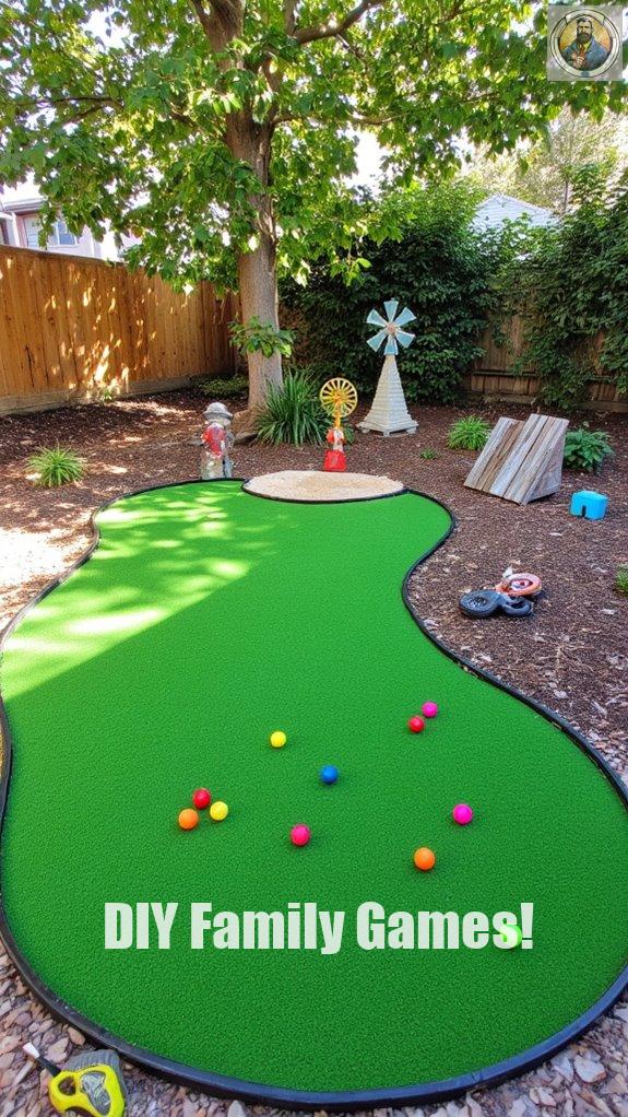 mini golf backyard project