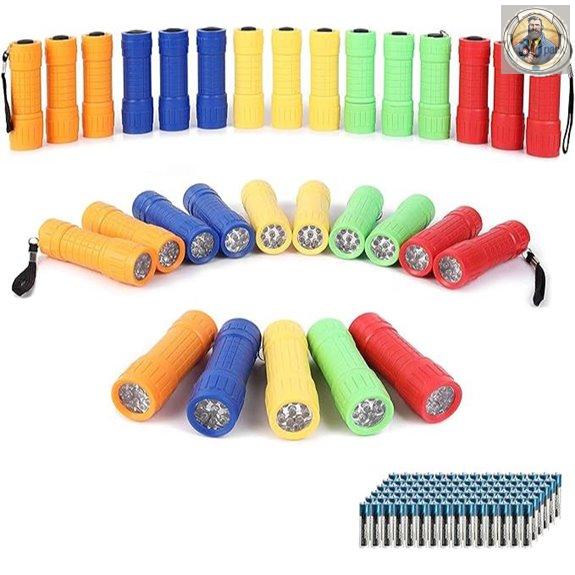 Whaply 30-Pack Mini LED Flashlight Set with Batteries