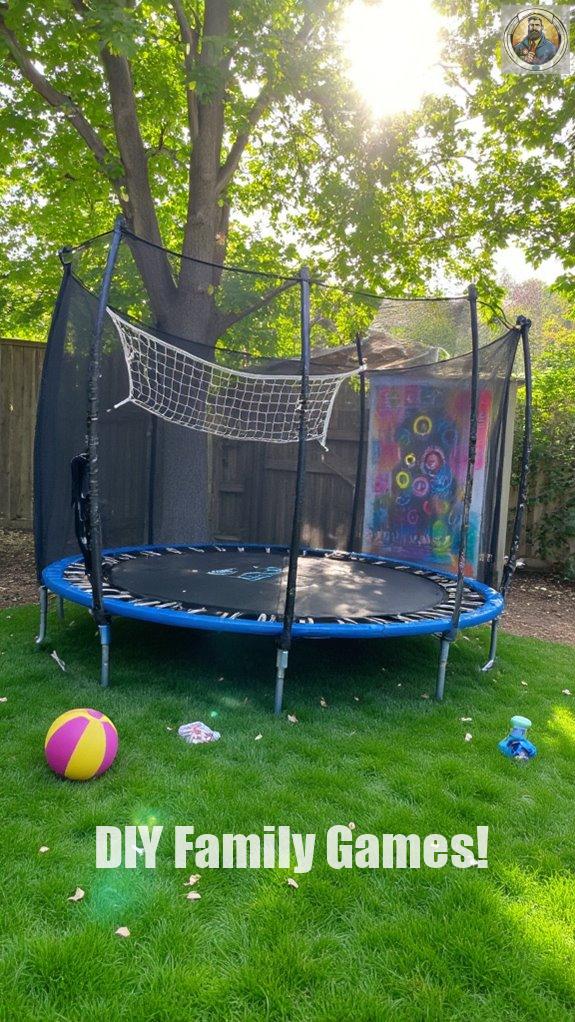 modified trampoline sports fun