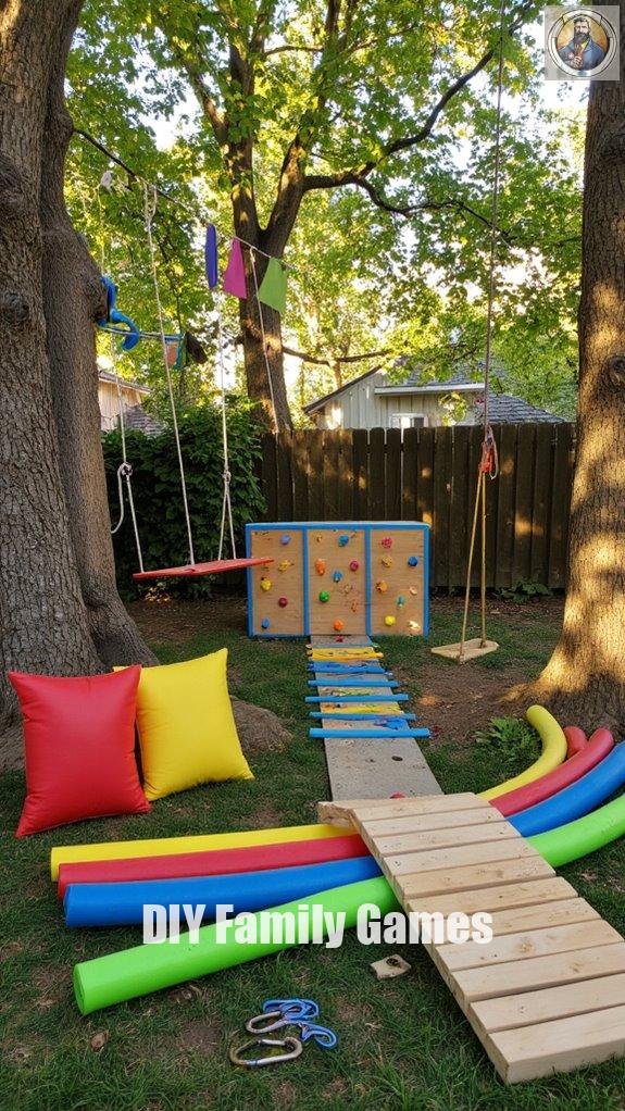 modular obstacle course setup