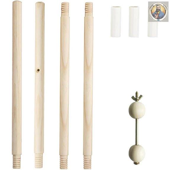 GJD Teepee Pole & Stabilizer Kit (Natural Pine)