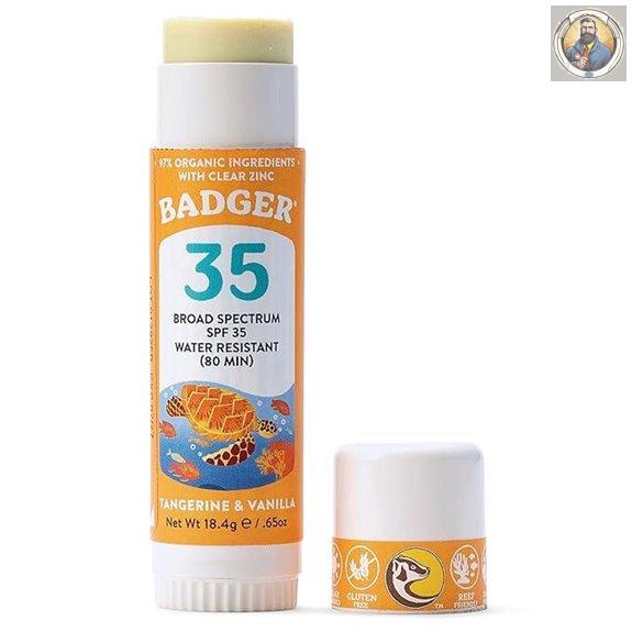 Badger Kids Sunscreen Stick SPF 35 Organic & Reef Safe