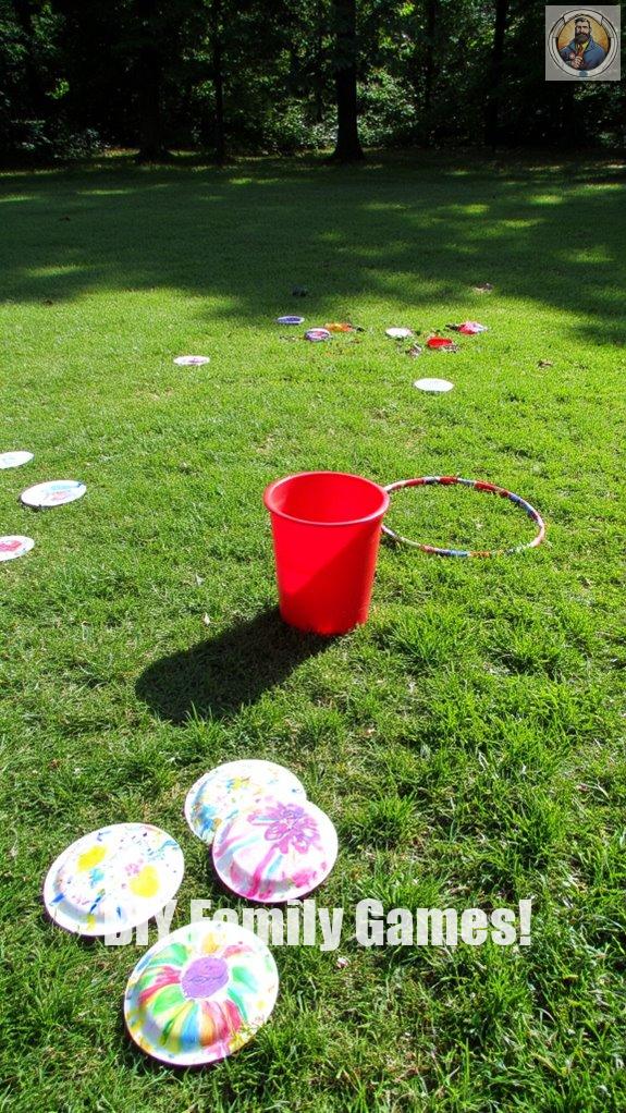 paper plate disc golf fun