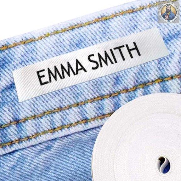 100 Custom Iron-On Name Tags for Clothes