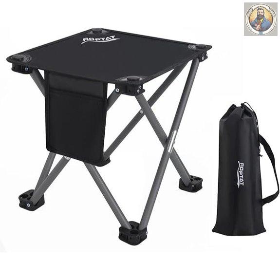 Roptat Portable Folding Camping Stool with Carry Bag