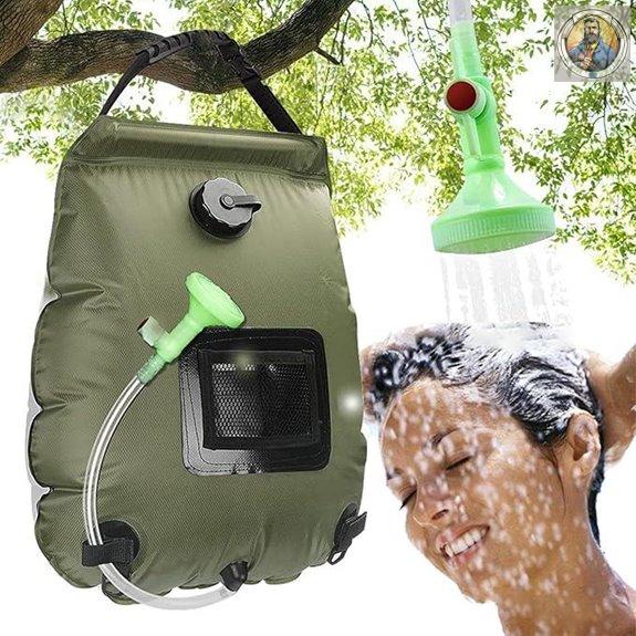 Portable 5-Gallon Solar Camping Shower