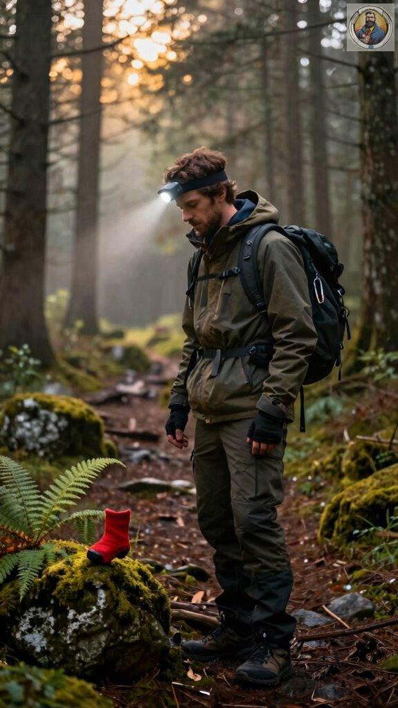 position headlamp slightly downward