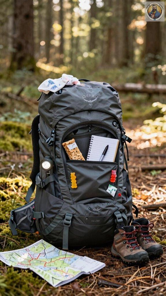 quick access to snacks and diapers