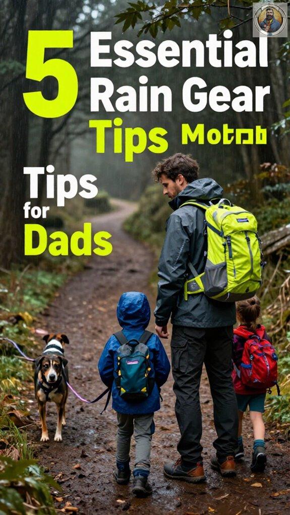 rain gear tips for dads