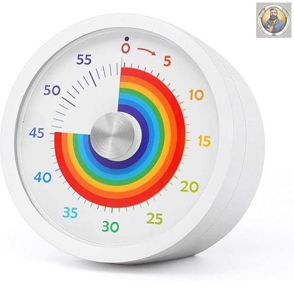 Rainbow Kitchen Visual Timer 60 Minute Countdown