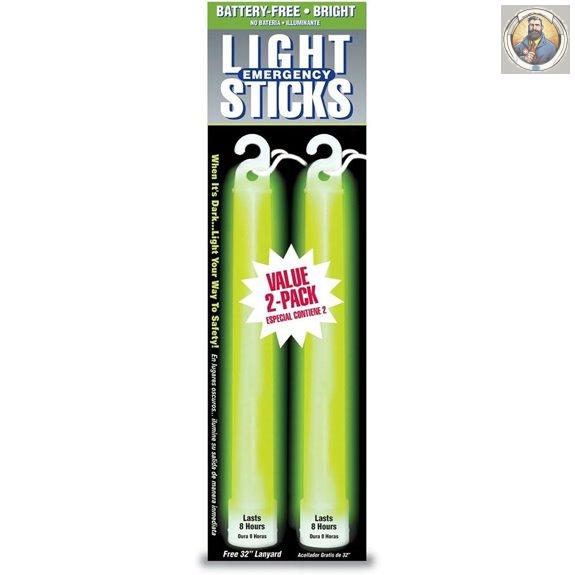 Ready America 27217 8-Hour Emergency Lighsticks (2 Pack) Green
