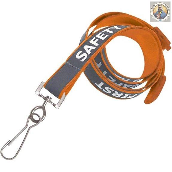 Reflective Safety Lanyard with Breakaway Clasp