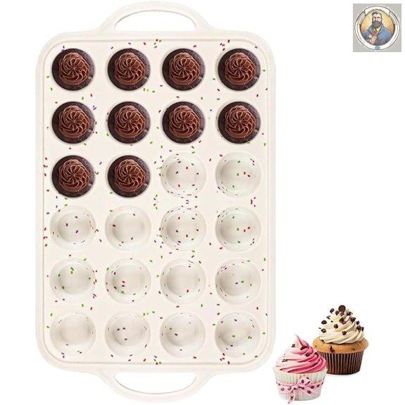 Mini Silicone Muffin Pan with Reinforced Frame