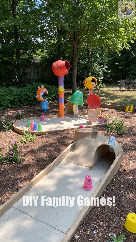 repurposed items mini golf