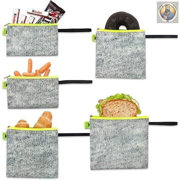 Nordic By Nature Reusable Sandwich & Snack Bags (5-Pack)