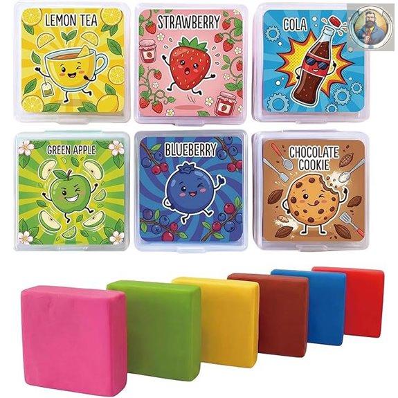 Scented Kneaded Eraser Set with Plastic Cases