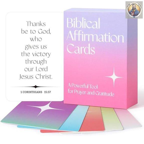 Biblical Affirmation Cards - Scripture Prayer Deck for Inspiration