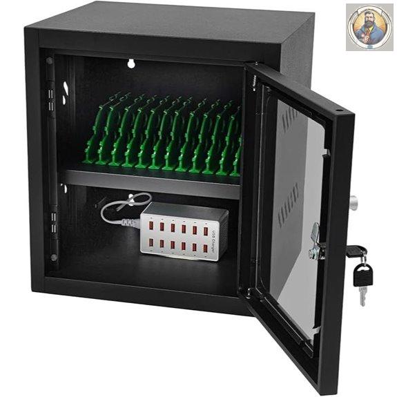 Charging Cabinet for Phones with USB & Lock