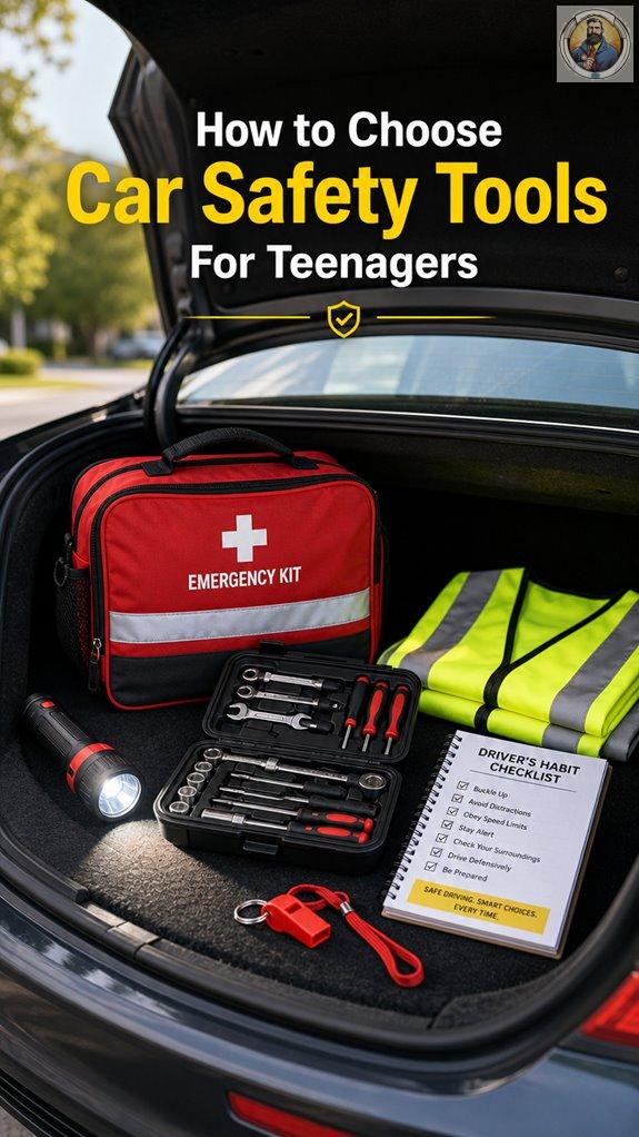 selecting essential teenage car safety gear