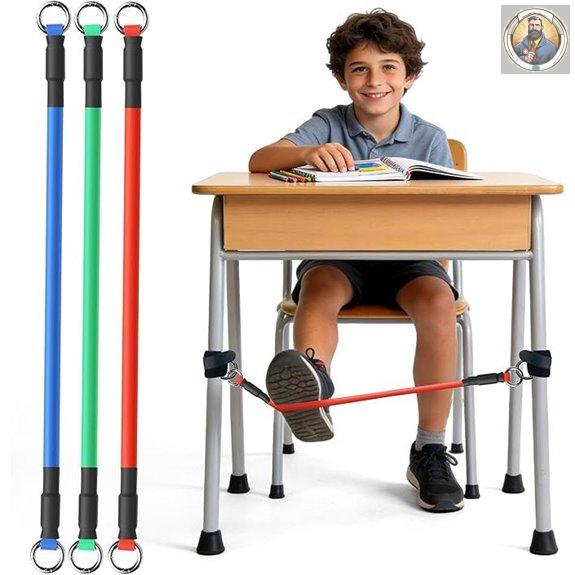 ELETIUO 3-Pack Sensory Chair Bands for Kids