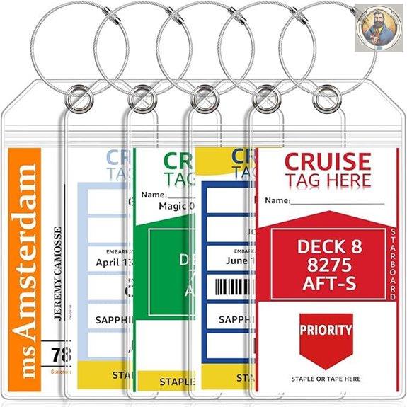Cruise Luggage Tag Holders (5 Pack)