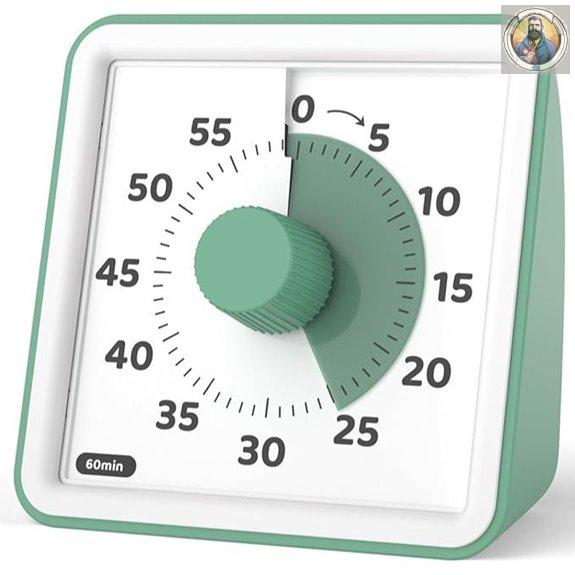 LIORQUE Kids Visual Timer with Silent 60-Minute Countdown