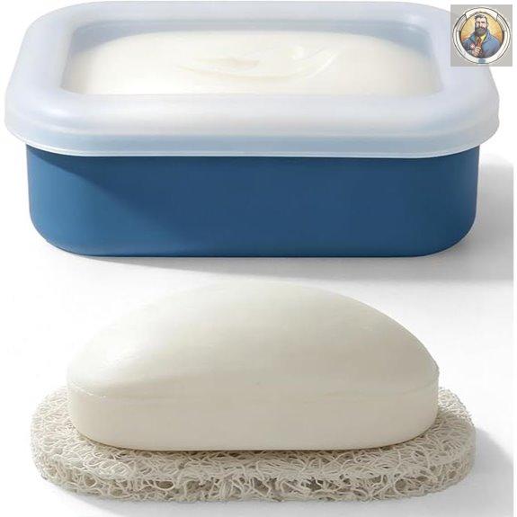 AIMAIAIMAI Silicone Travel Soap Case with Drainage