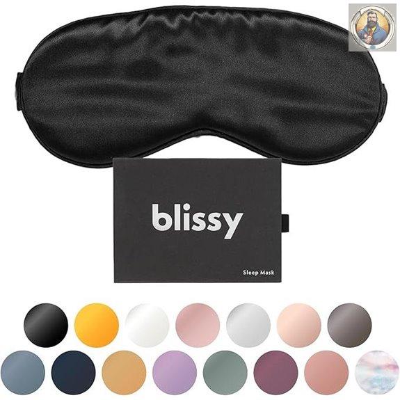 Blissy Silk Sleep Mask for Total Blackout