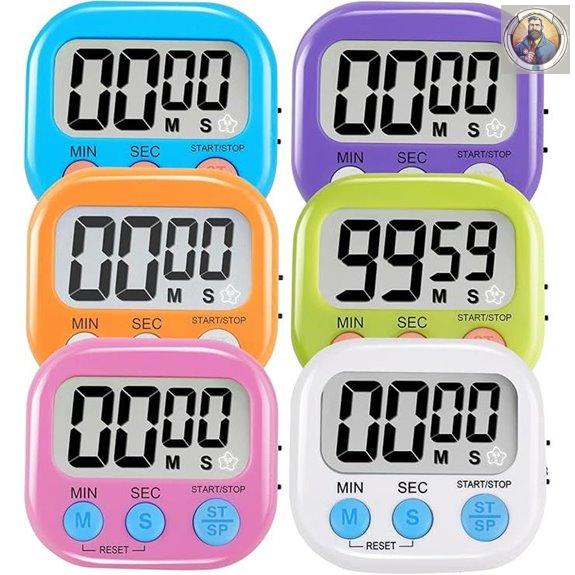 6 Pack Digital Timer with LCD Display
