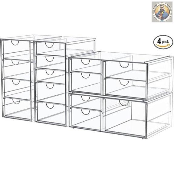 Caktraie 16-Drawer Makeup & Office Organizer Set